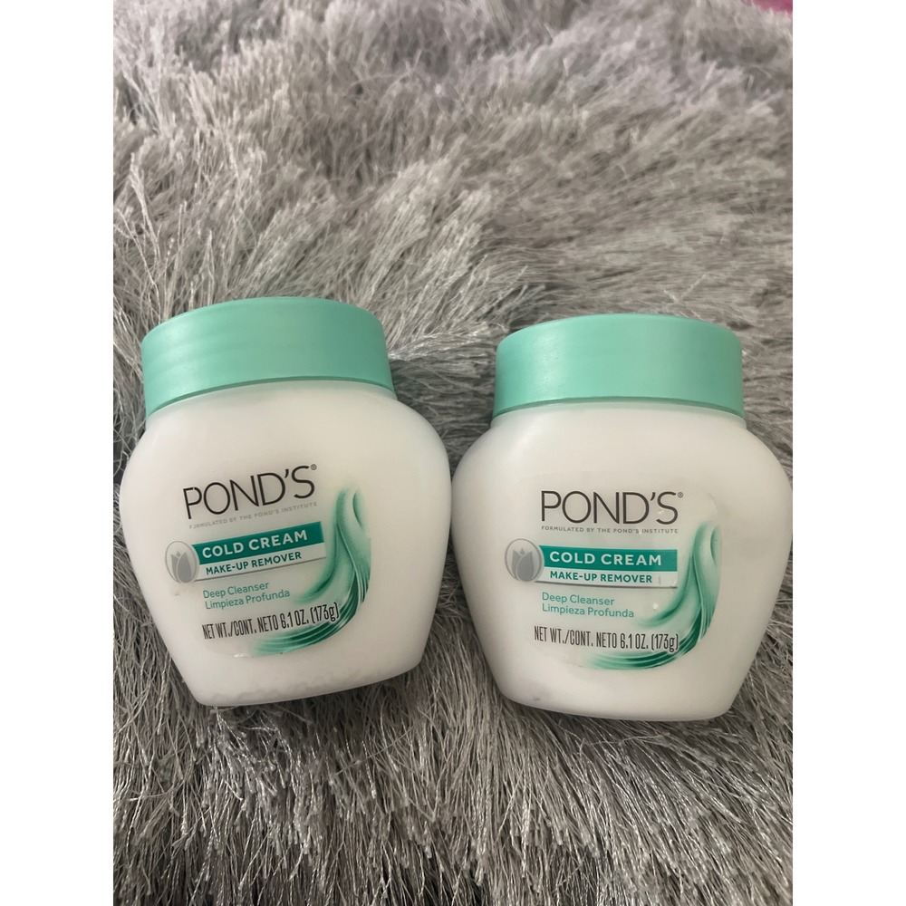 Ponds Cold Cream Makeup Remover Deep Cleanser 6.1 oz‎ 2 Pack Set
